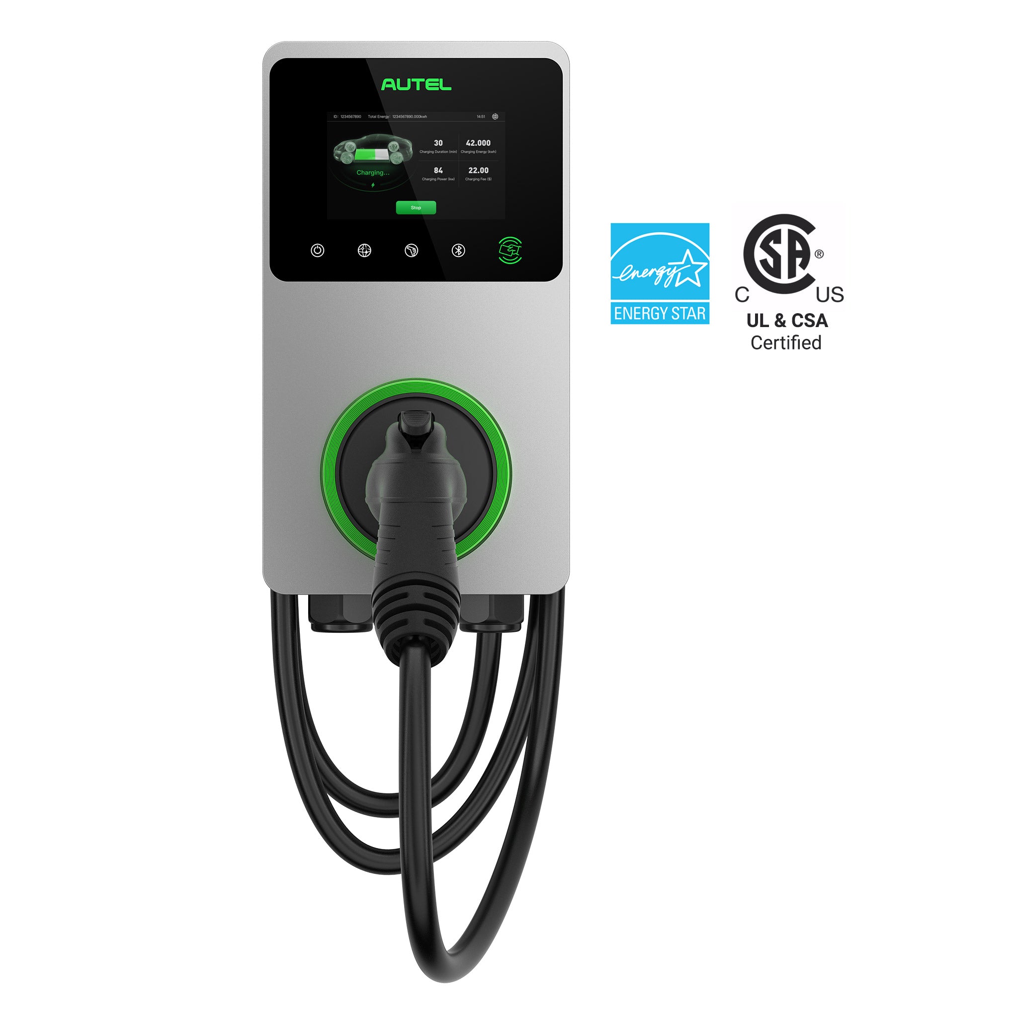 MaxiCharger AC Elite Business - EV Charger With In-Body Holster