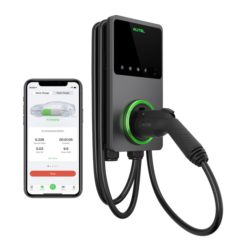 MaxiCharger AC Elite Home 50A - EV Charger With In-Body Holster